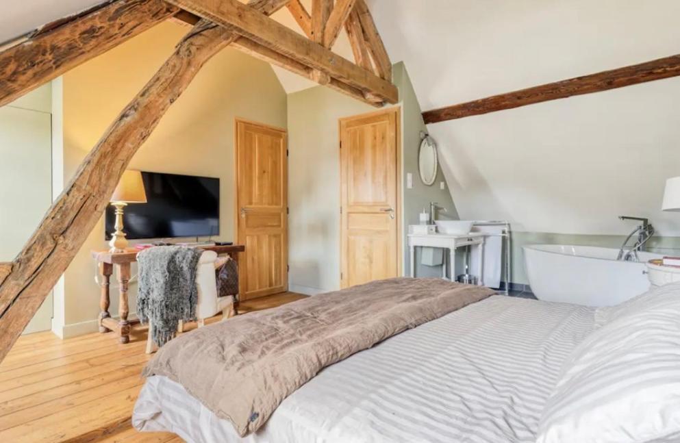 Maison De Charme Beaumont, Proche Deauville ภายนอก รูปภาพ